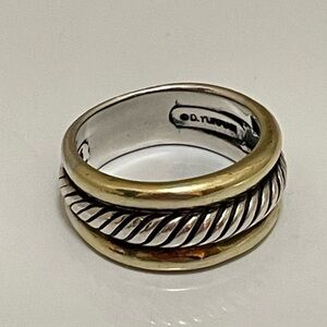 David Yurman Two-Tone Cable Band Ring